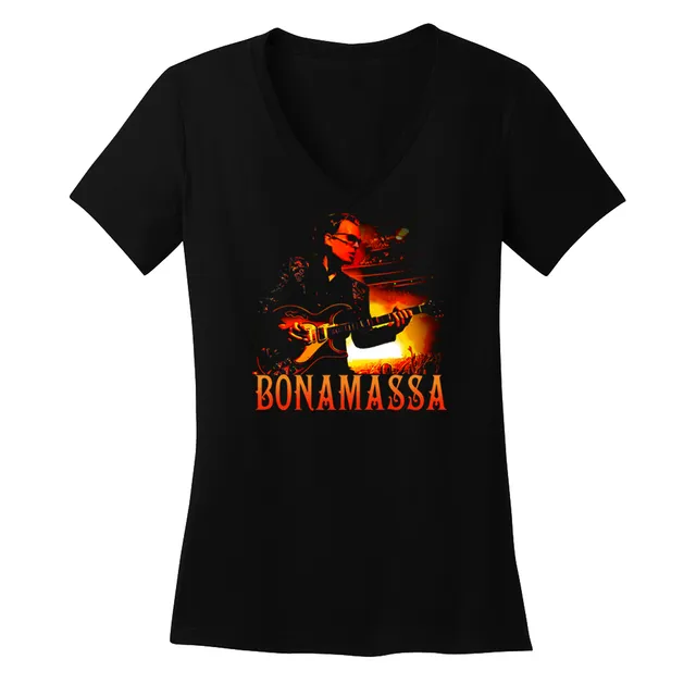 Joe Bonamassa Golden Age of Blues V-Neck T-skjorte dame bomull