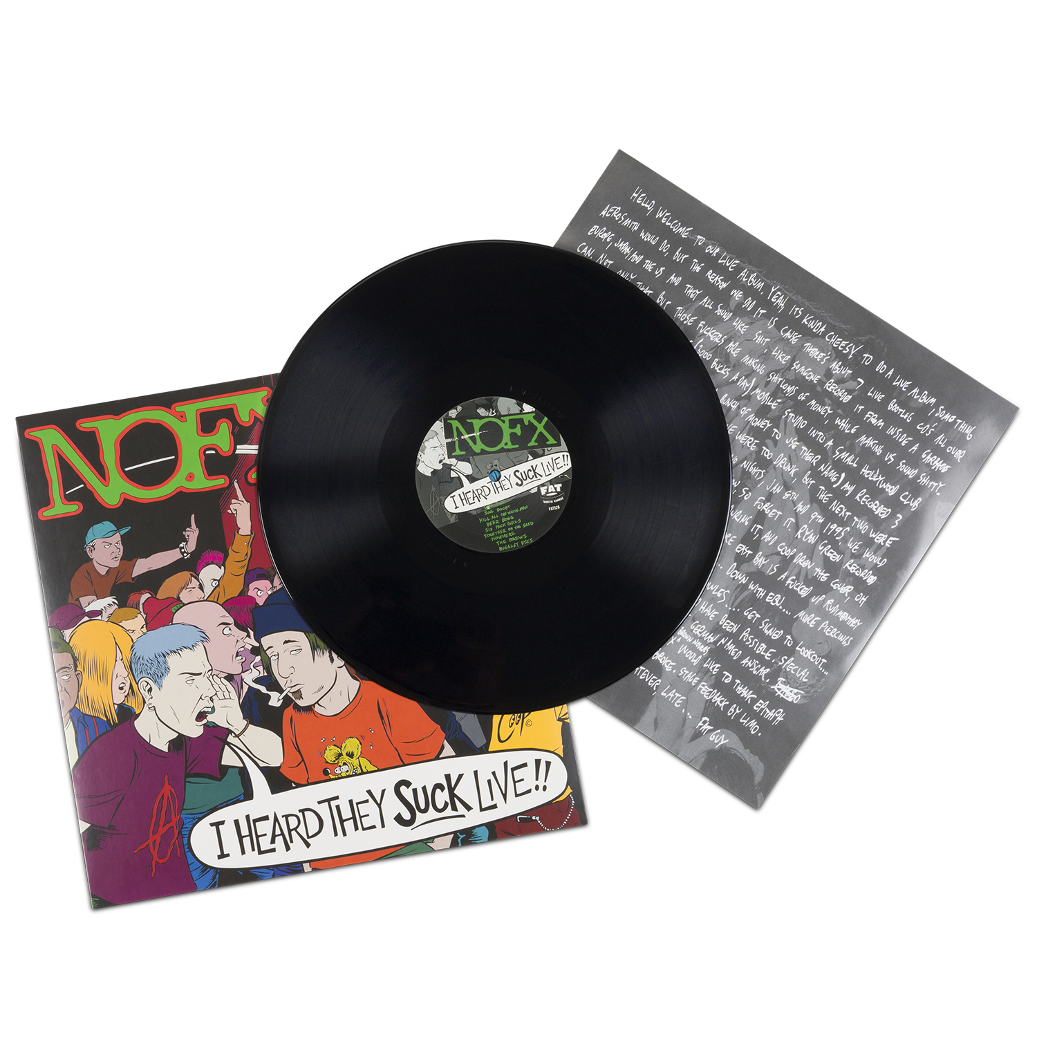 NOFX I Heard They Suck Live vinyl LP liveplate