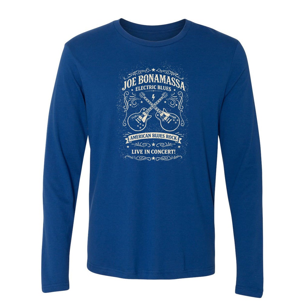 Joe Bonamassa JB Electric Blues langermet t-skjorte bomull svart