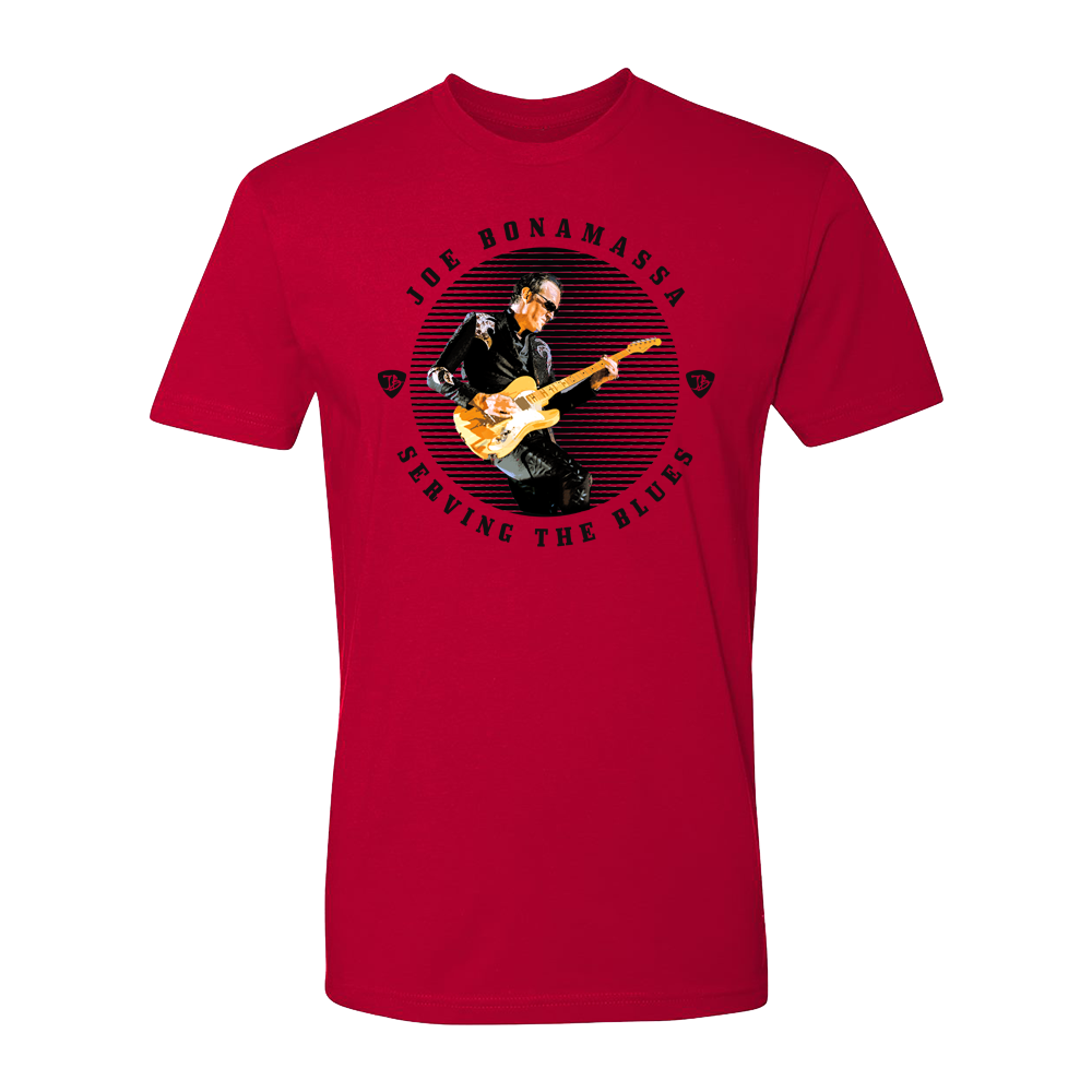 Joe Bonamassa Serving the Blues Coin t-skjorte rød