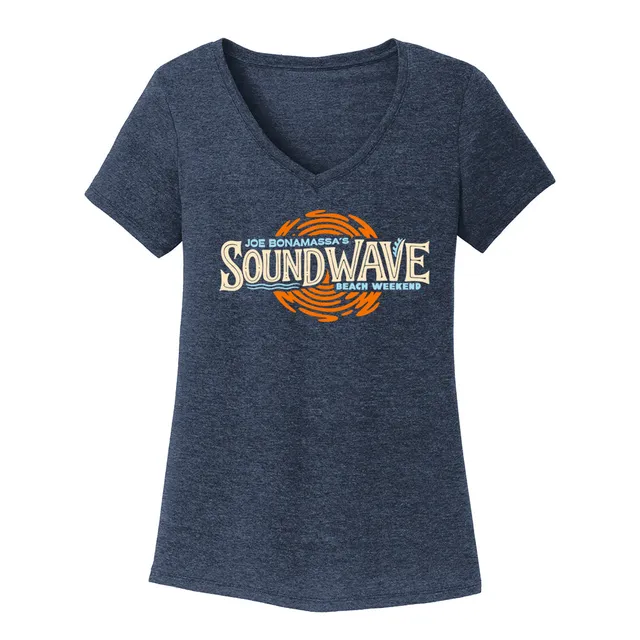 Joe Bonamassa 2026 Sound Wave Beach Weekend V-hals T-skjorte Navy