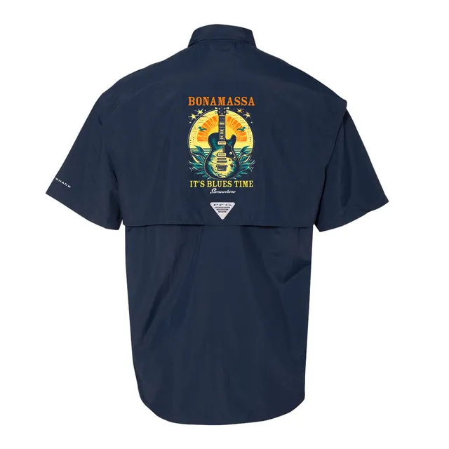 Joe Bonamassa Bahama II kortermet skjorte navy UPF30