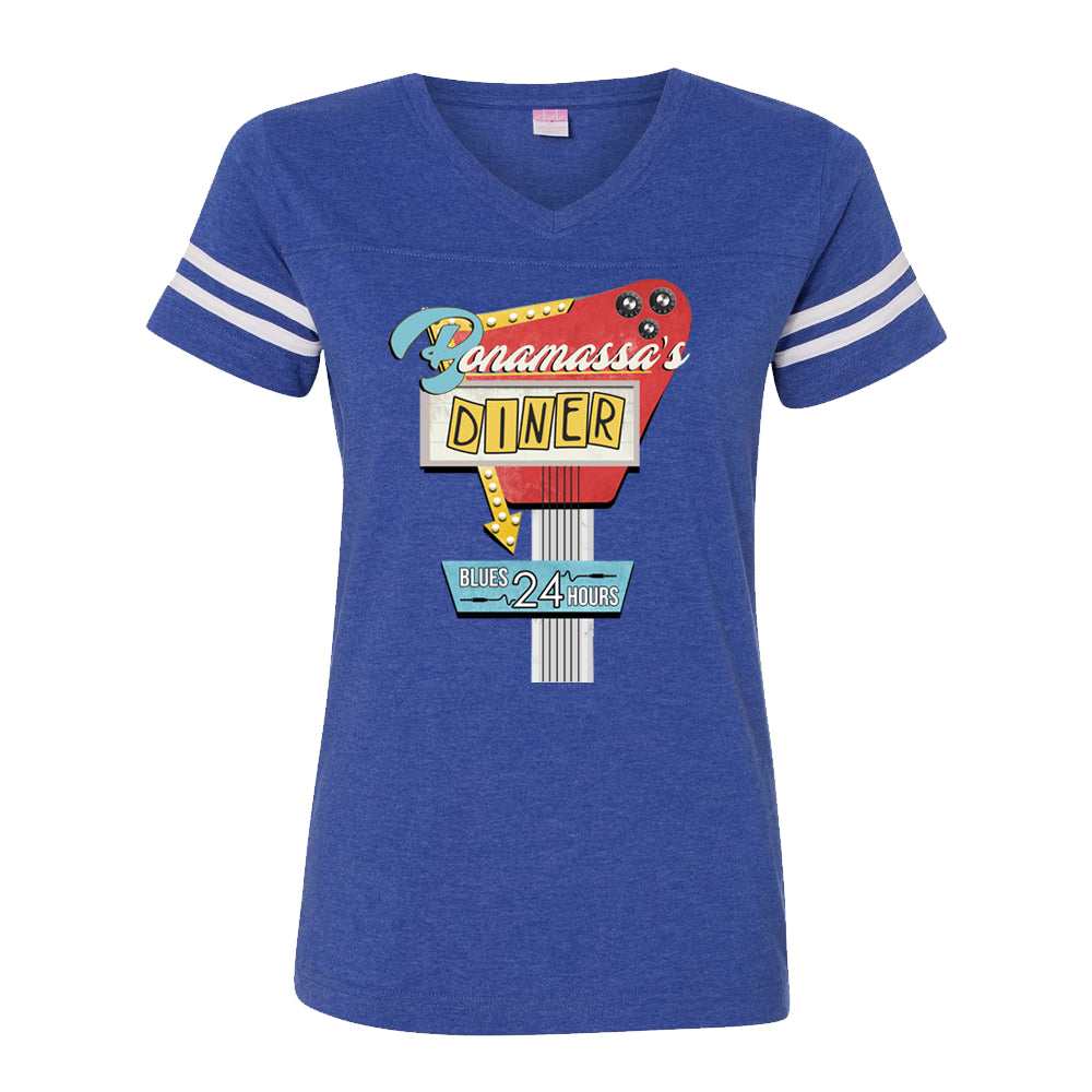 Joe Bonamassa Bonamassa's Diner v-hals t-skjorte dame