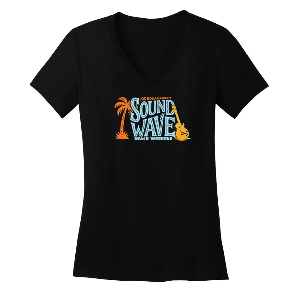 Joe Bonamassa Sound Wave Beach Weekend 2026 V-hals dame