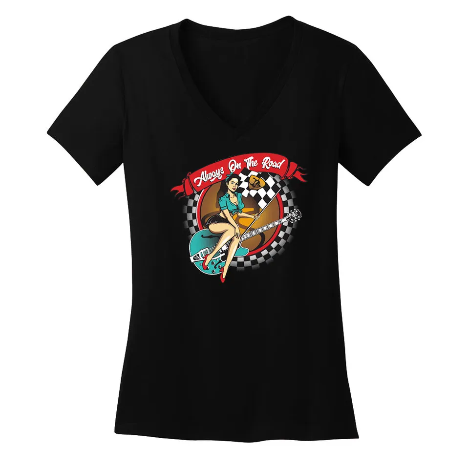 Joe Bonamassa Lucky Lady of Blues t-skjorte dame V-hals