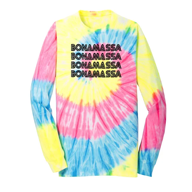 Joe Bonamassa Quadamassa Tie Dye Langermet unisex bomull