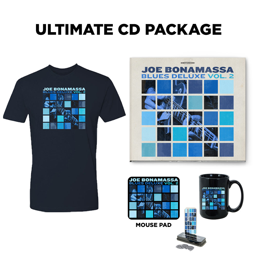 Joe Bonamassa Blues Deluxe Vol. 2 CD + t-skjorte pakke svart