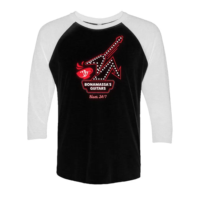 Joe Bonamassa One More Cup of Blues t-skjorte raglan unisex