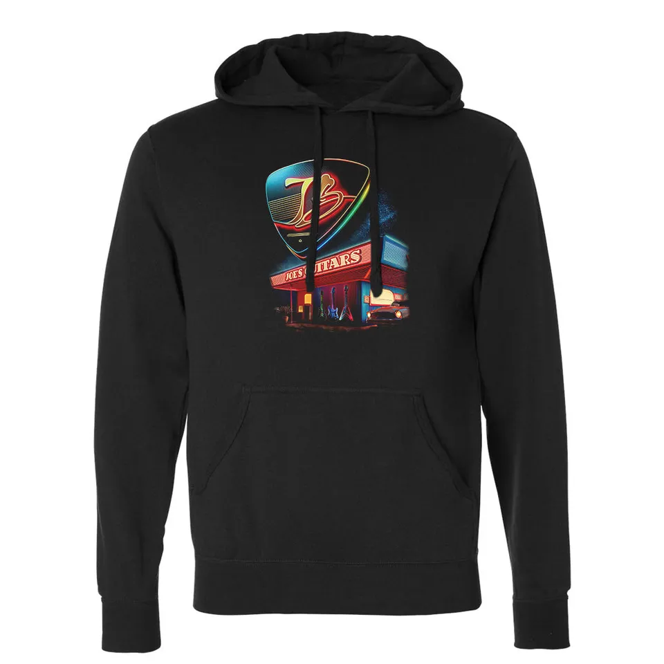 Joe Bonamassa Neon Diner hoodie svart unisex