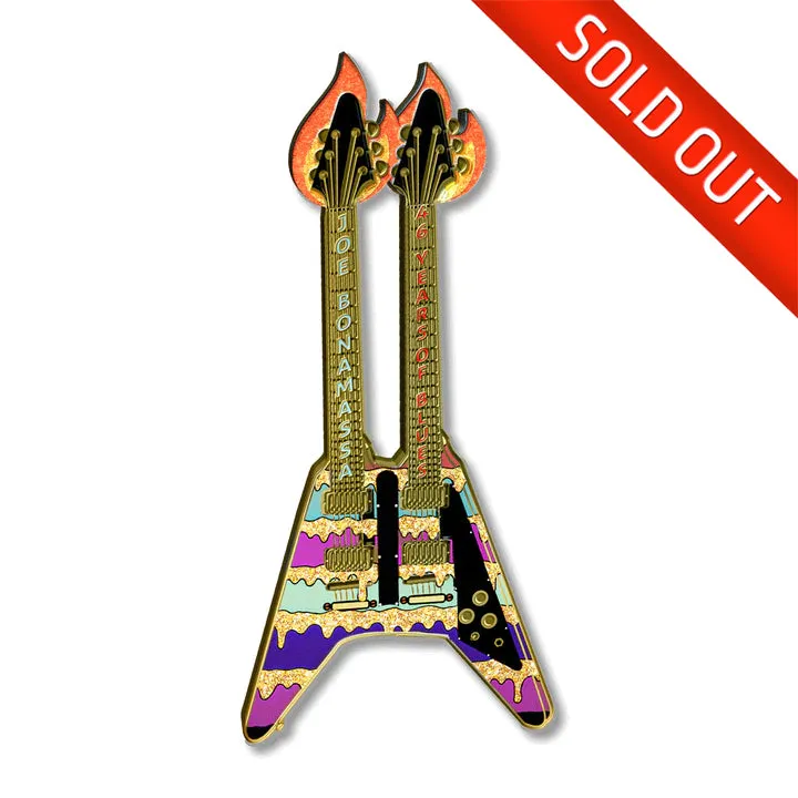 Joe Bonamassa 46 Years of Blues pin limited edition 50 stk