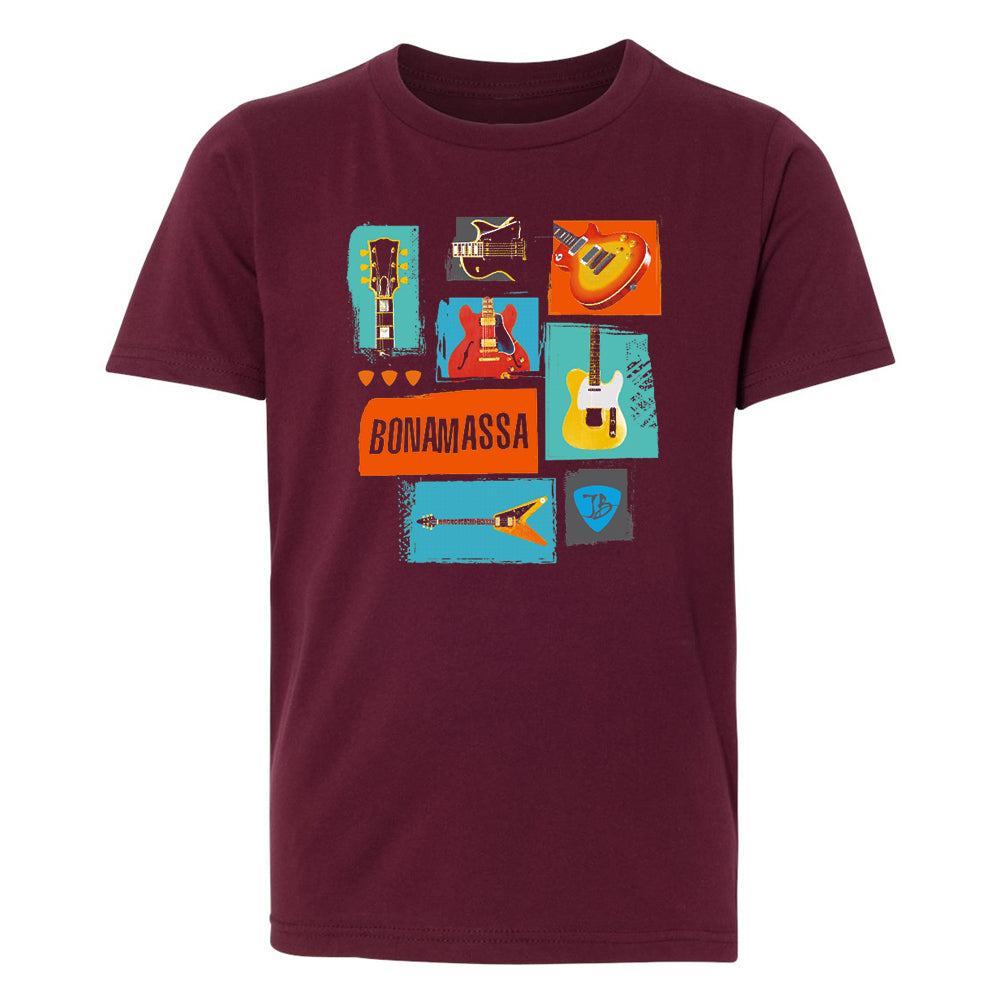 Joe Bonamassa Guitar Bunch t-skjorte barn svart bomull