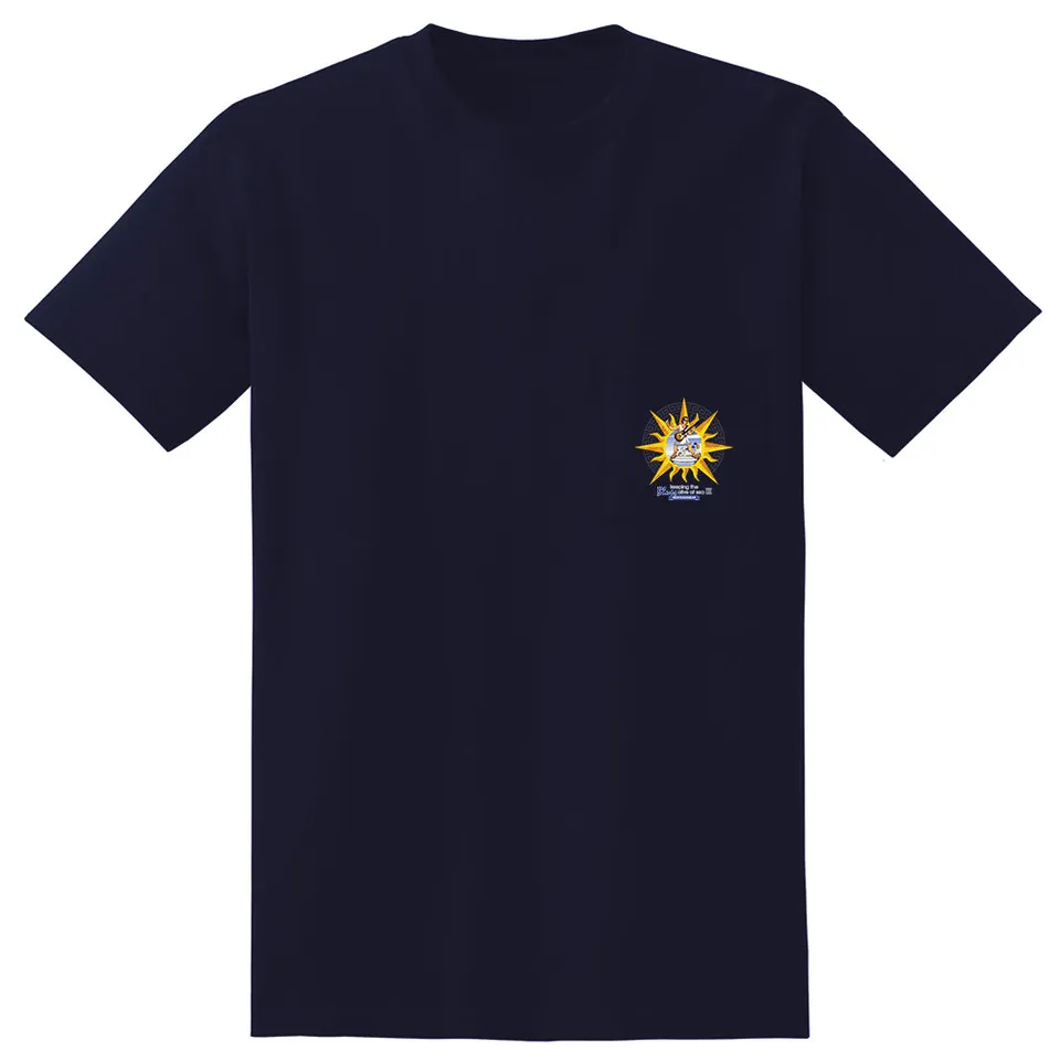 Joe Bonamassa KTBA at Sea Mediterranean III pocket t-skjorte navy