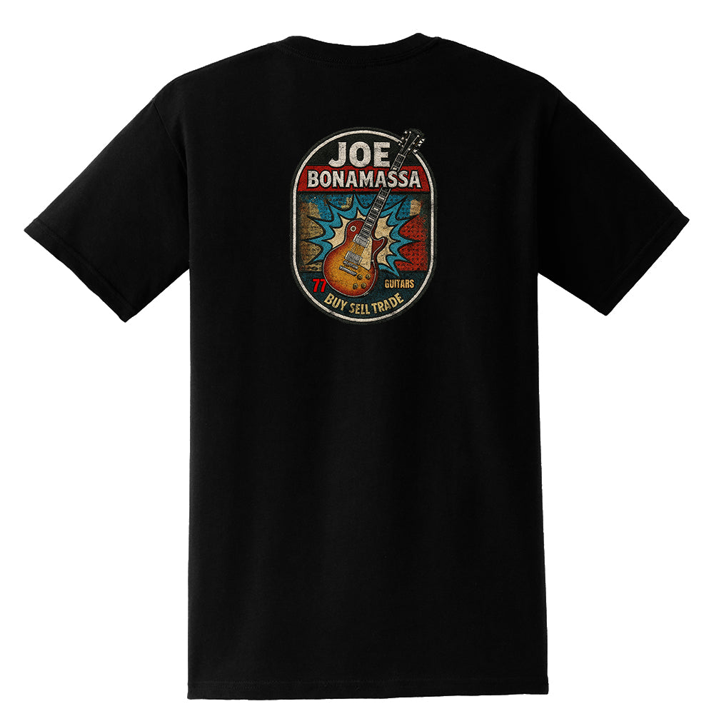 Joe Bonamassa Premium Collection t-skjorte lomme ringspunnet bomull