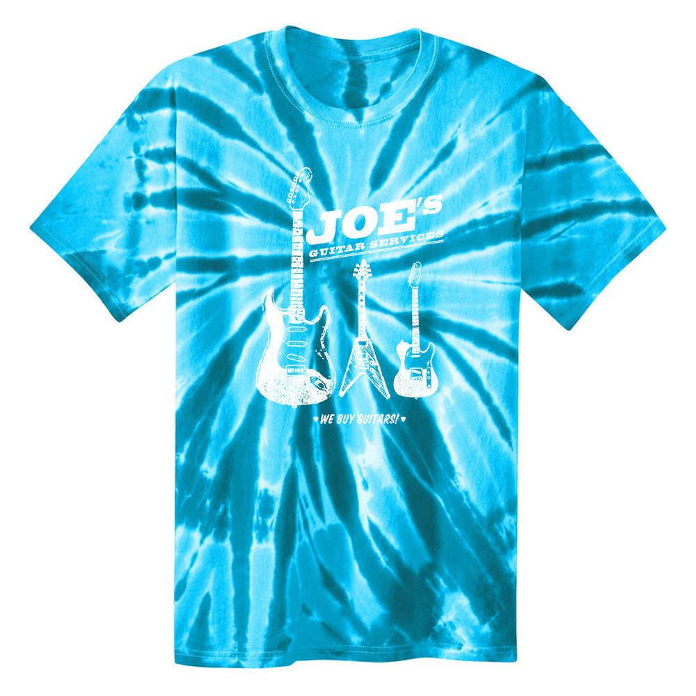 Joe Bonamassa Joe's Guitar Service t-skjorte tie dye svart bomull