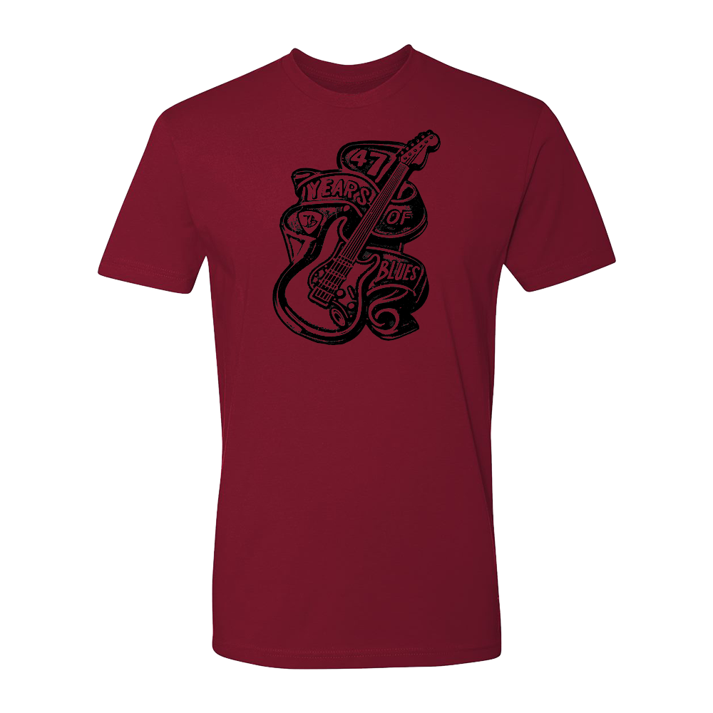 Joe Bonamassa 47 Years of Blues t-skjorte svart unisex