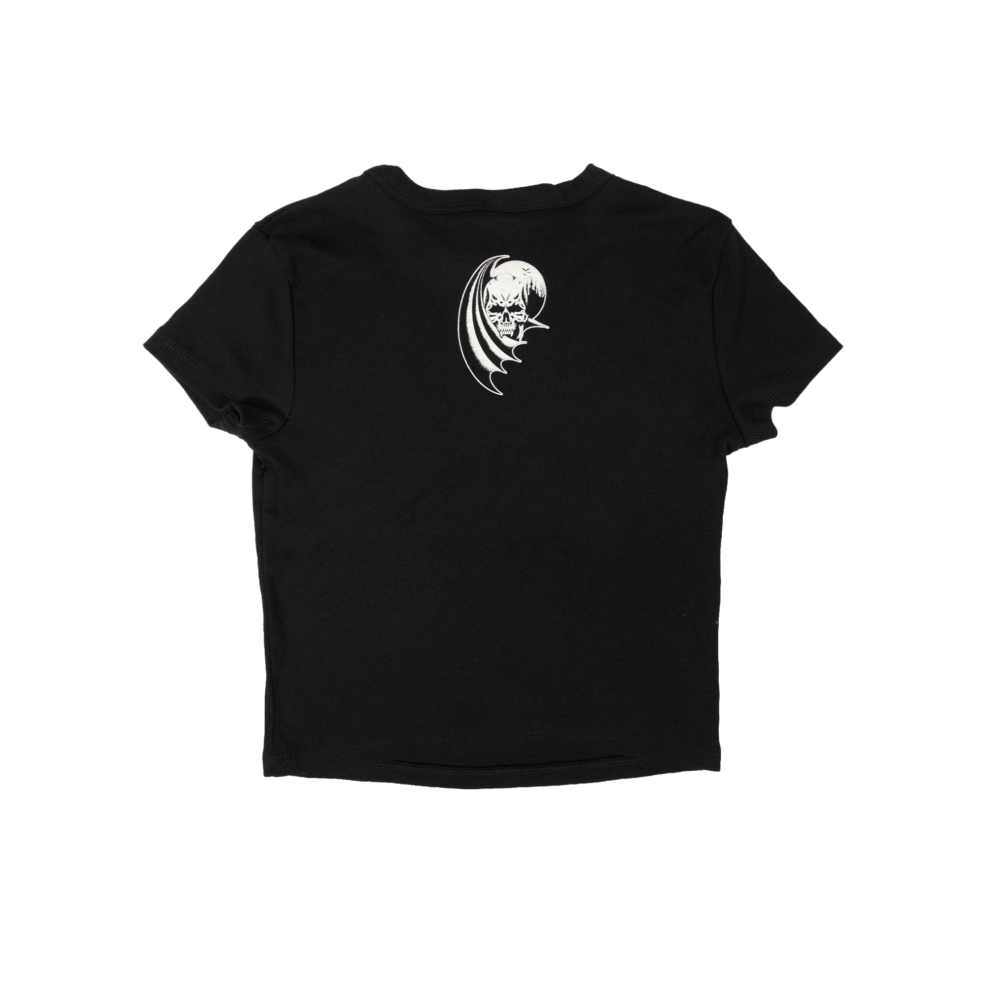 Creeper Guillotine Girl baby tee svart bomull