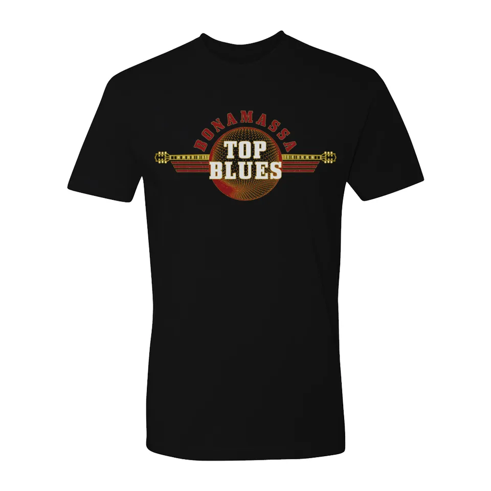 Joe Bonamassa Top Blues t-skjorte unisex L svart bomull