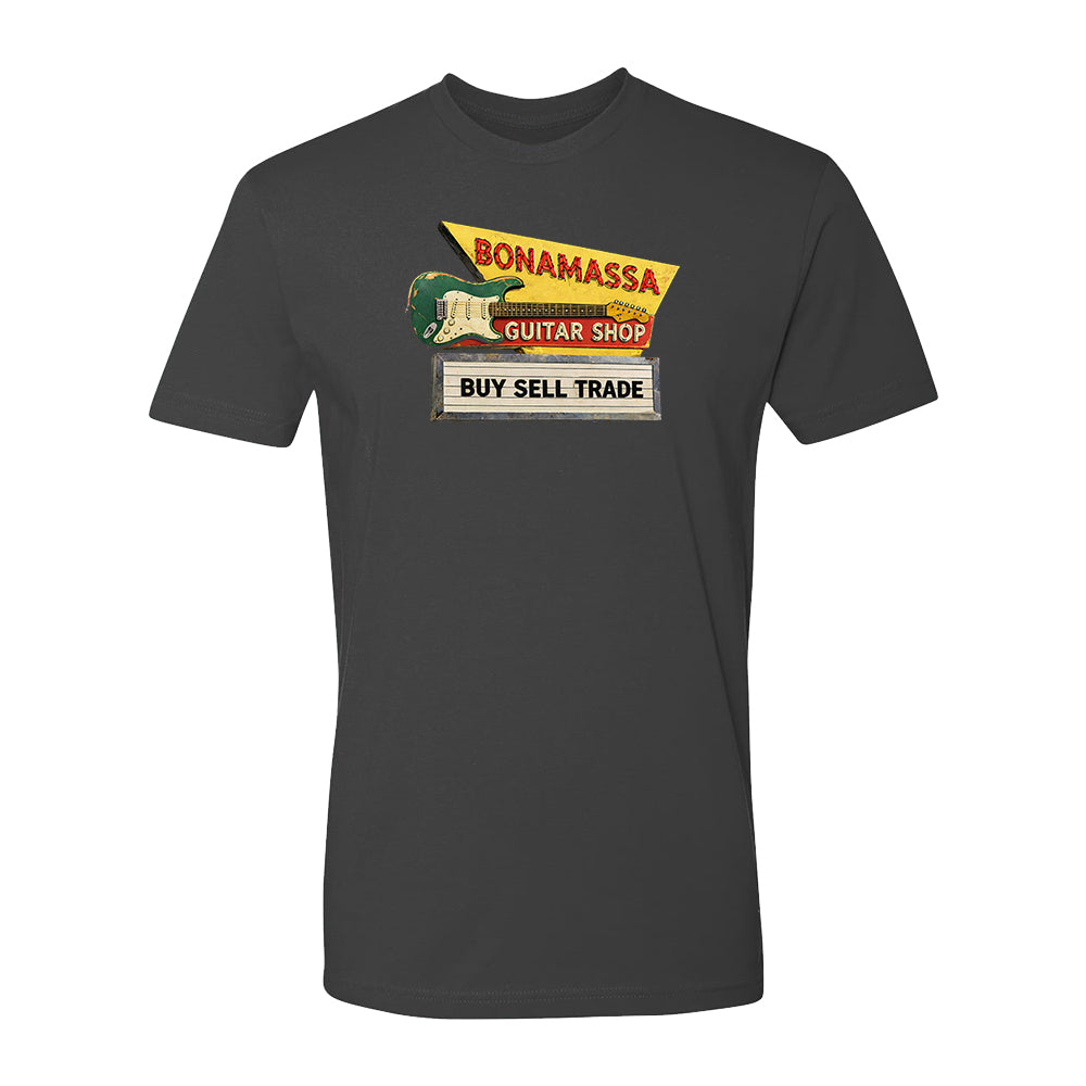 Joe Bonamassa Bona Guitar Shop unisex t-skjorte bomull