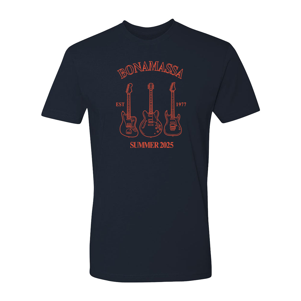 Joe Bonamassa Summer 2025 t-skjorte svart bomull