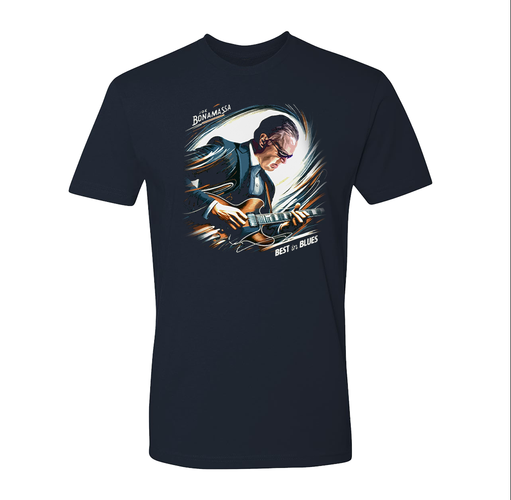 Joe Bonamassa Best in Blues t-skjorte svart brysttrykk