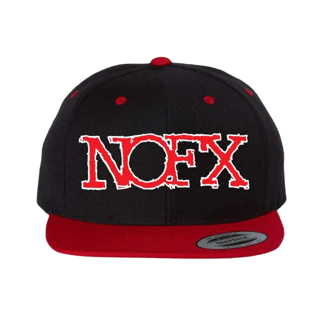 NOFX Red Puff Print snapback rød