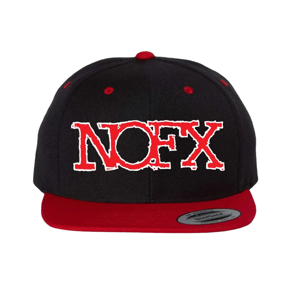 NOFX Red Puff Print snapback rød