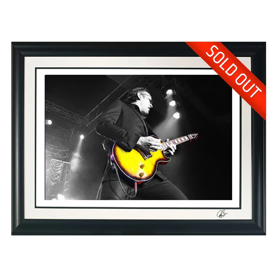 Joe Bonamassa Blues Thunder #33 litografi innrammet signert