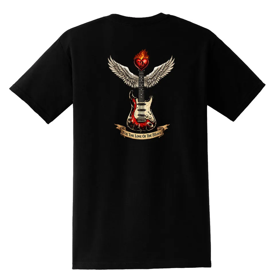 Joe Bonamassa For The Love Of The Blues Pocket T-skjorte lommetrykk