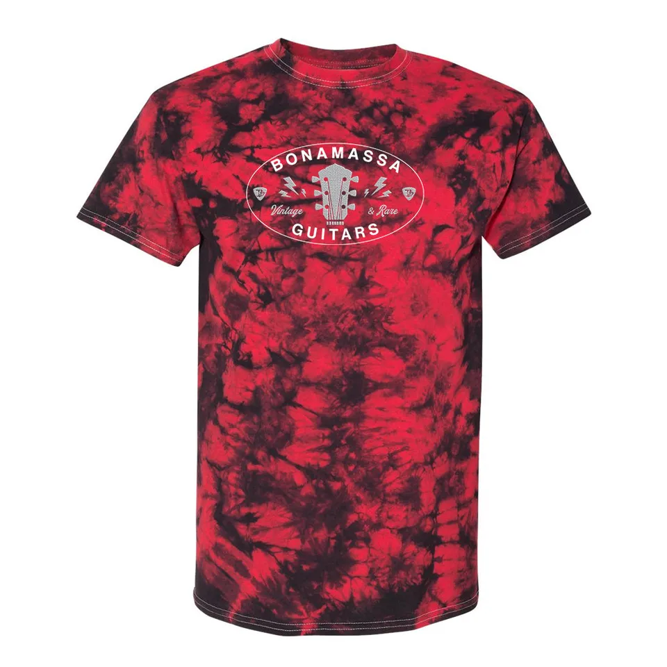 Joe Bonamassa Oval Logo Crystal Tie Dye t-skjorte unisex bomull