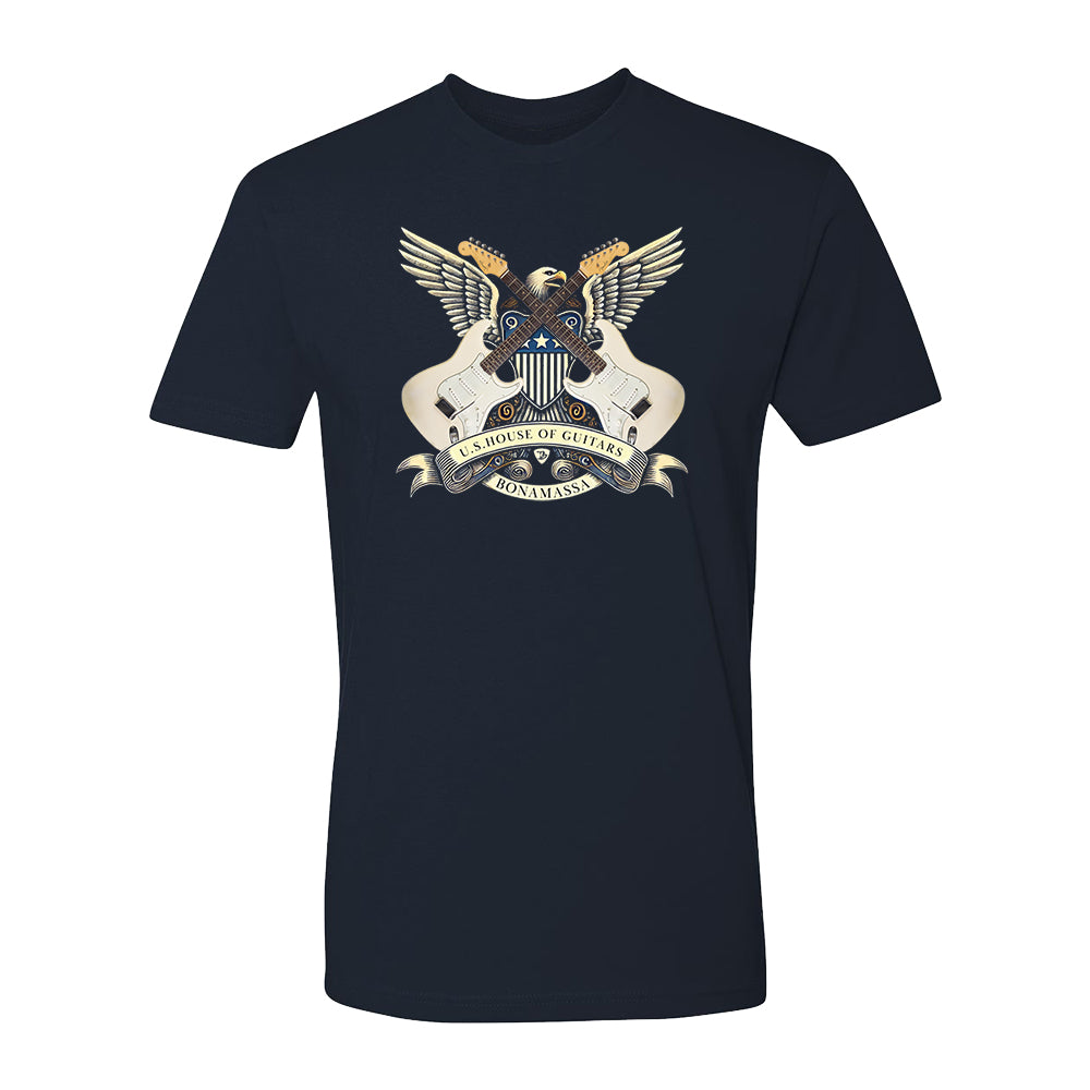 Joe Bonamassa House of Guitars Seal t-skjorte svart