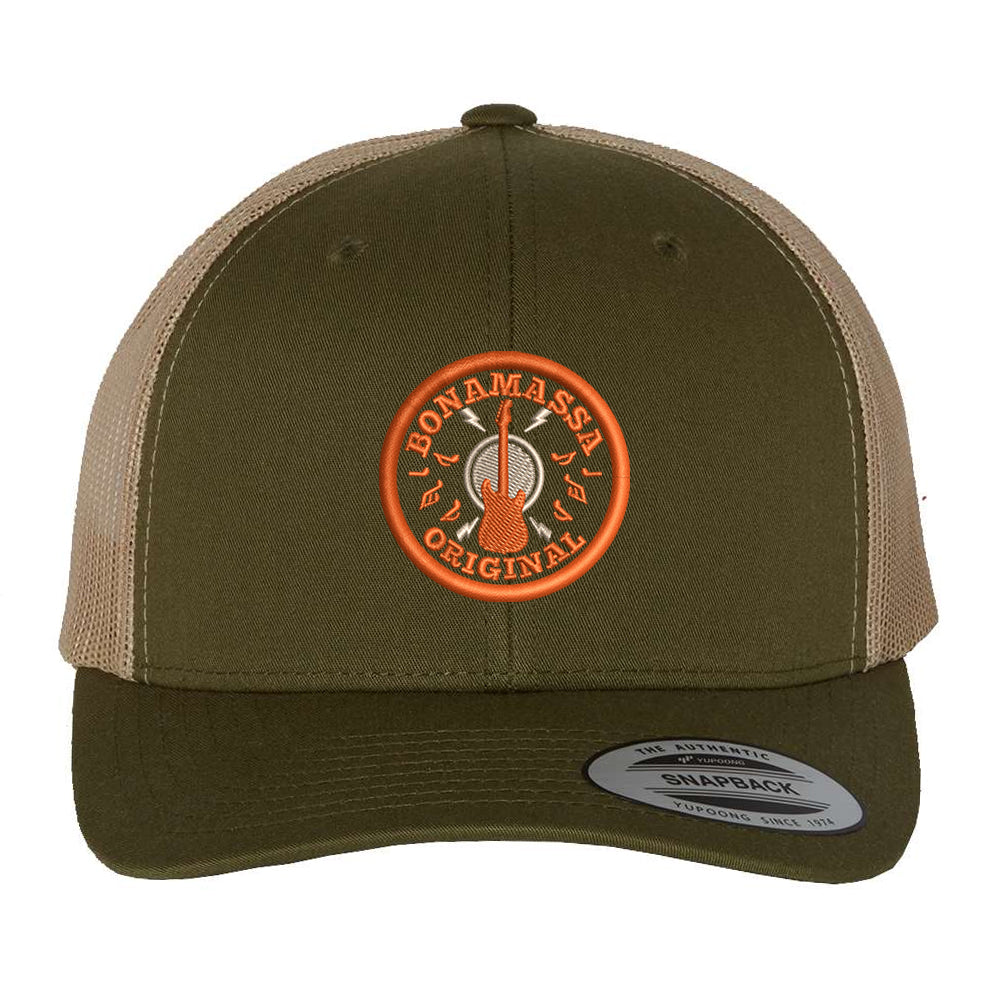 Joe Bonamassa Original Retro Trucker caps svart snapback