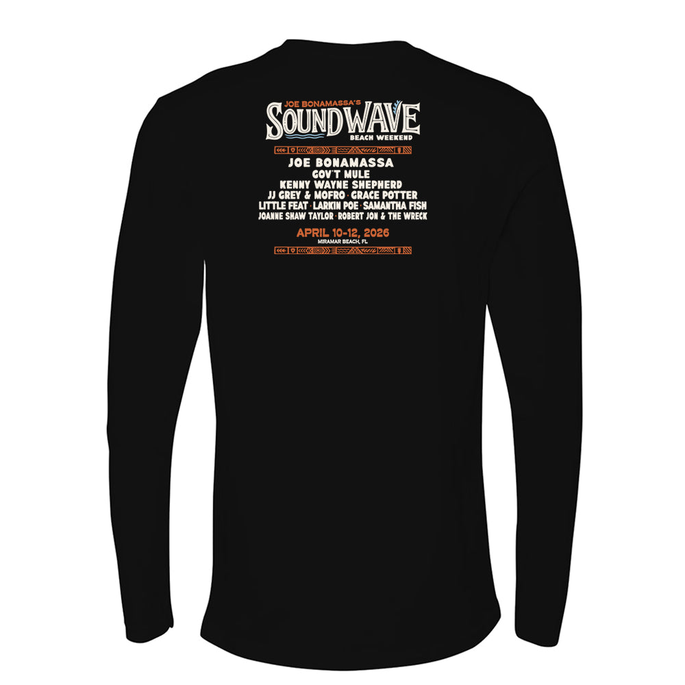 Joe Bonamassa Sound Wave Beach Weekend langermet herre svart