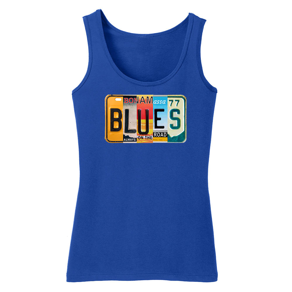 Joe Bonamassa Blues License Plate singlet dame svart bomull