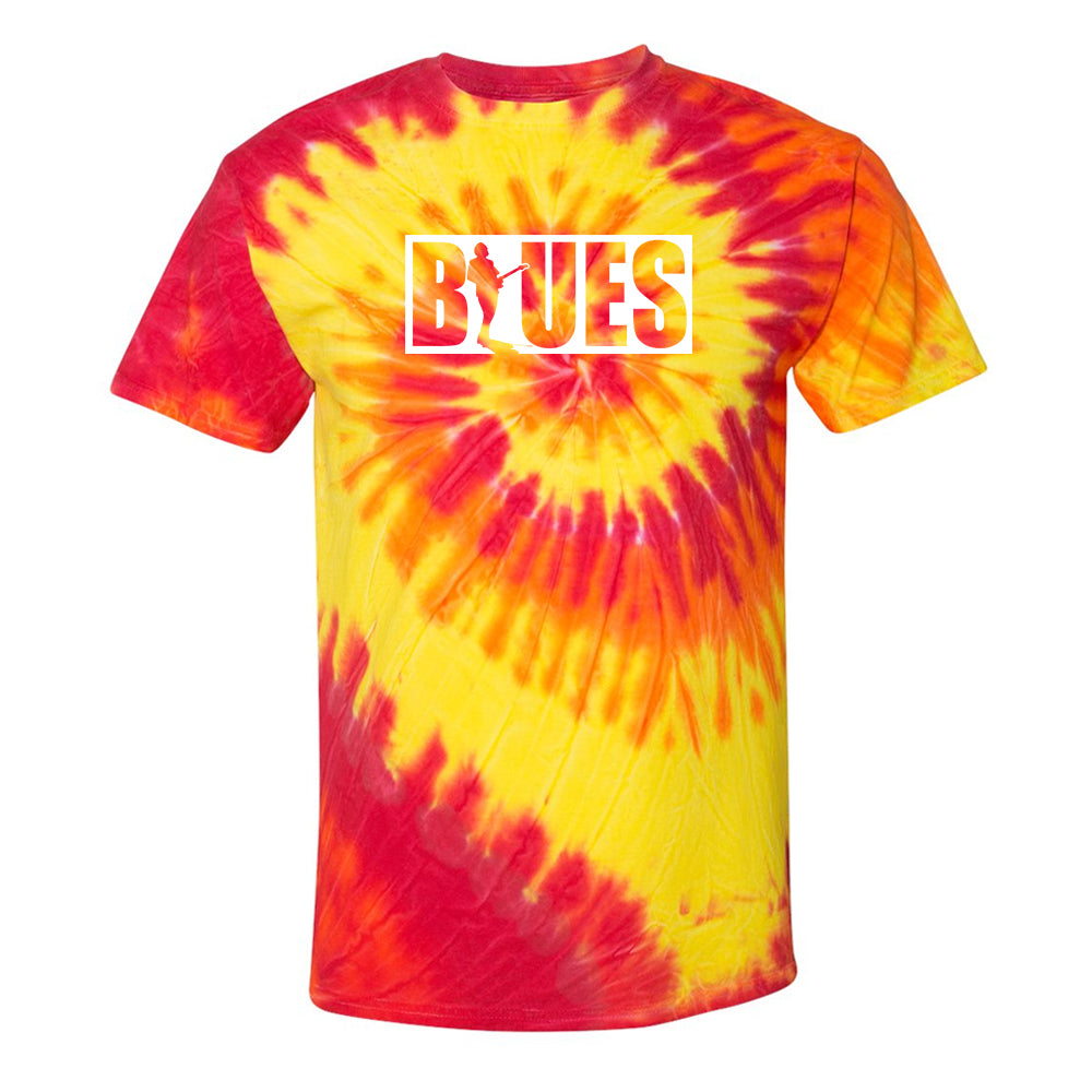 Joe Bonamassa Blues Block Spiral t-skjorte tie-dye bomull