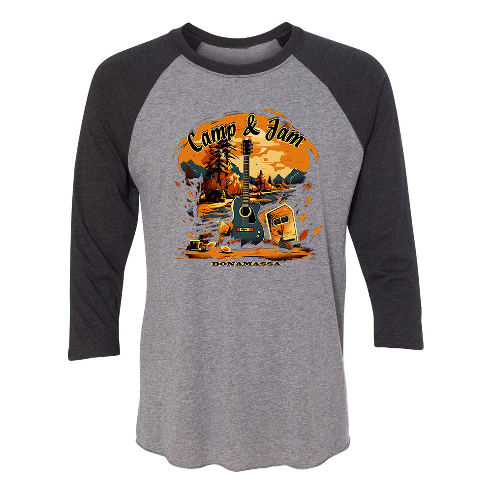 Joe Bonamassa Camp & Jam 3/4 T-skjorte tri-blend