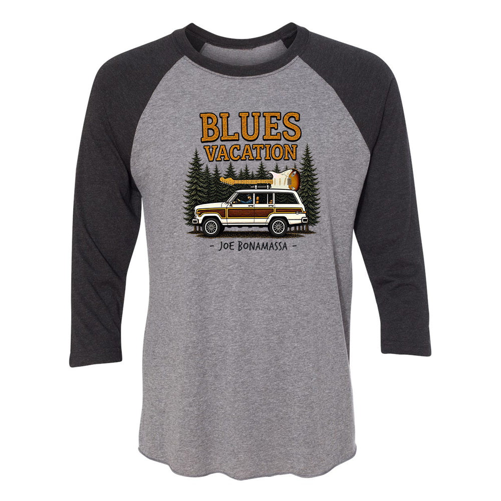 Joe Bonamassa Blues Vacation 3/4 t-skjorte unisex triblend