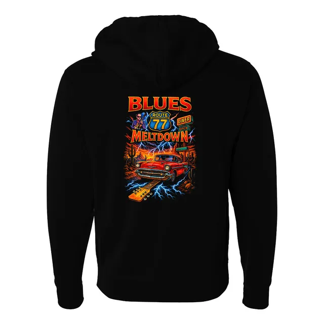 Joe Bonamassa Blues Meltdown zip-hoodie svart unisex