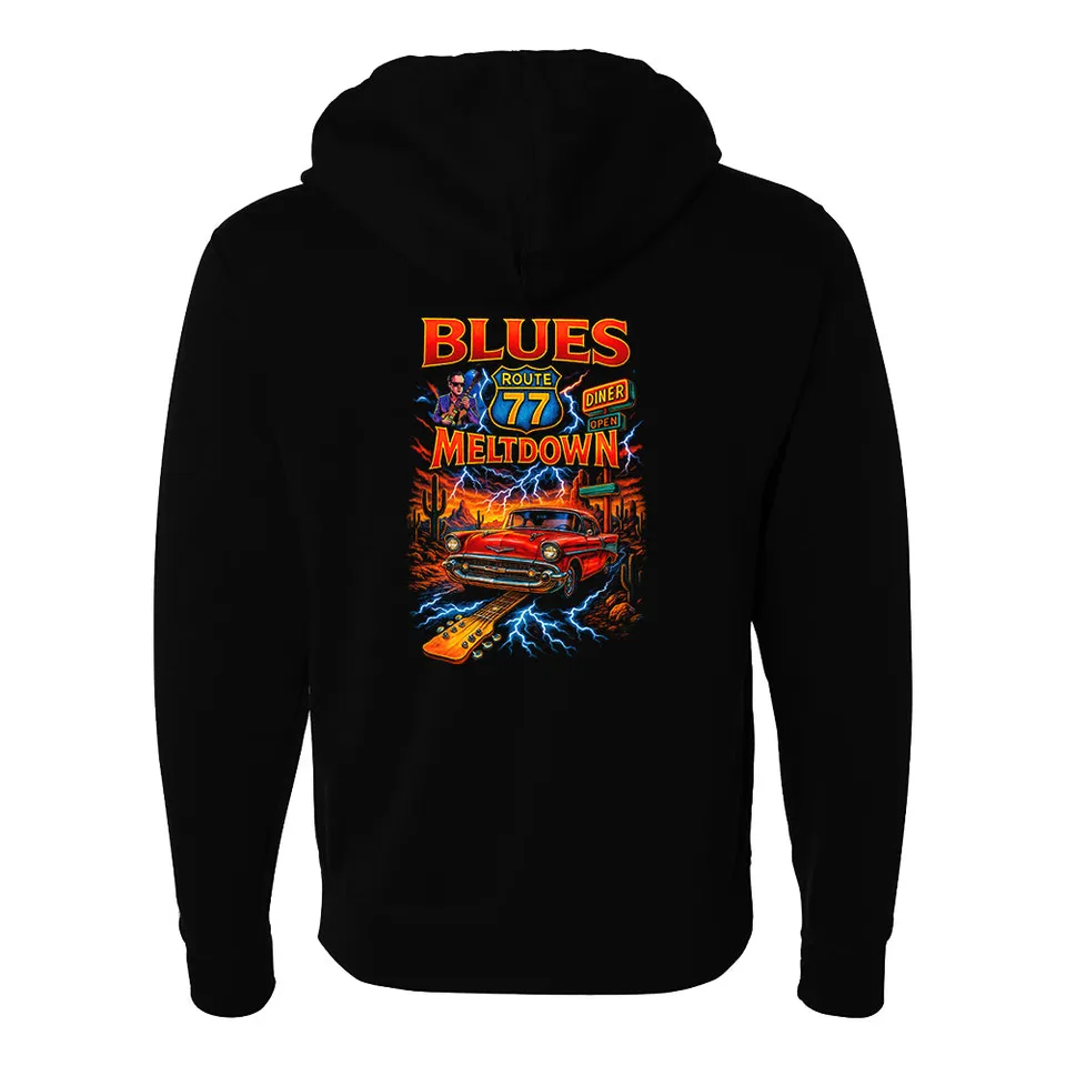 Joe Bonamassa Blues Meltdown zip-hoodie svart unisex