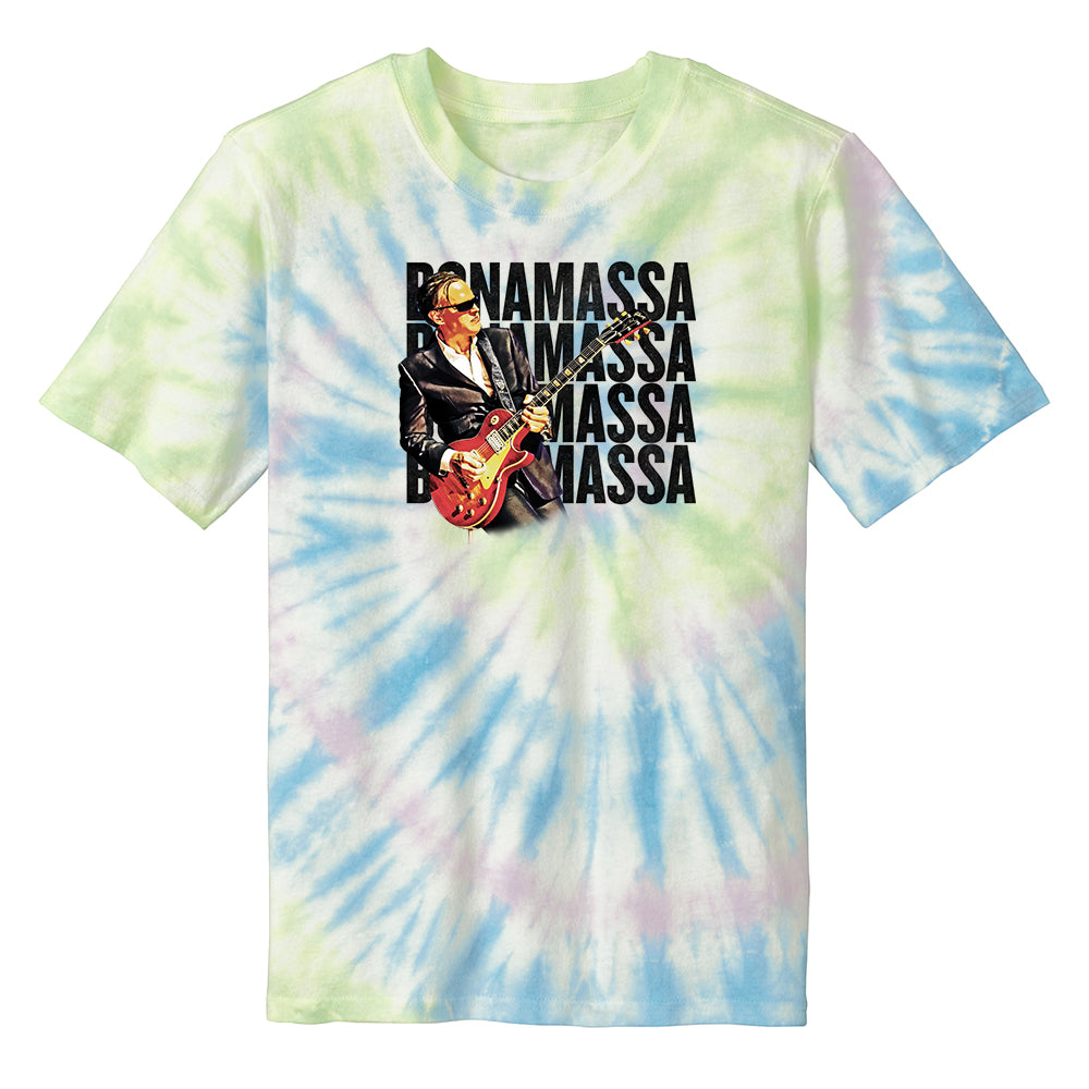 Joe Bonamassa Quadamassa 2.0 Tie Dye T-skjorte bomull