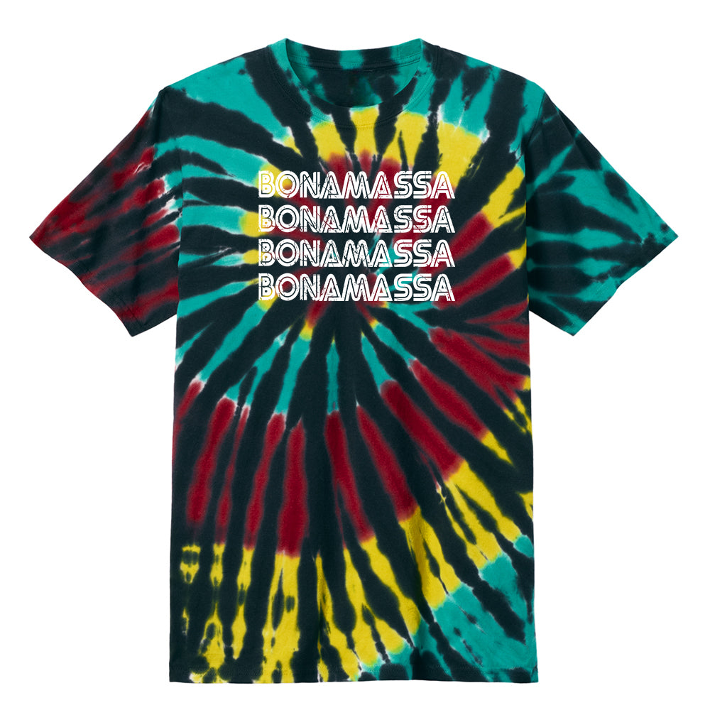 Joe Bonamassa Quadamassa t-skjorte tie dye bomull
