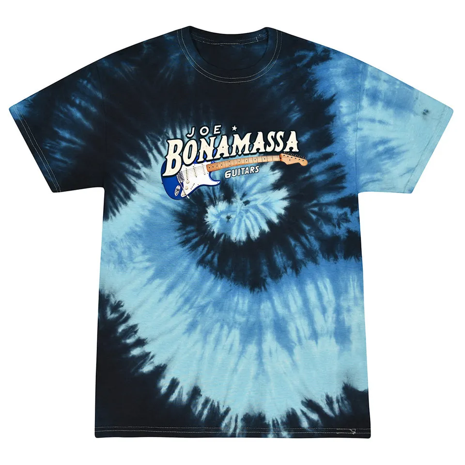 Joe Bonamassa Royal Strat Tie Dye t-skjorte Blue Ocean