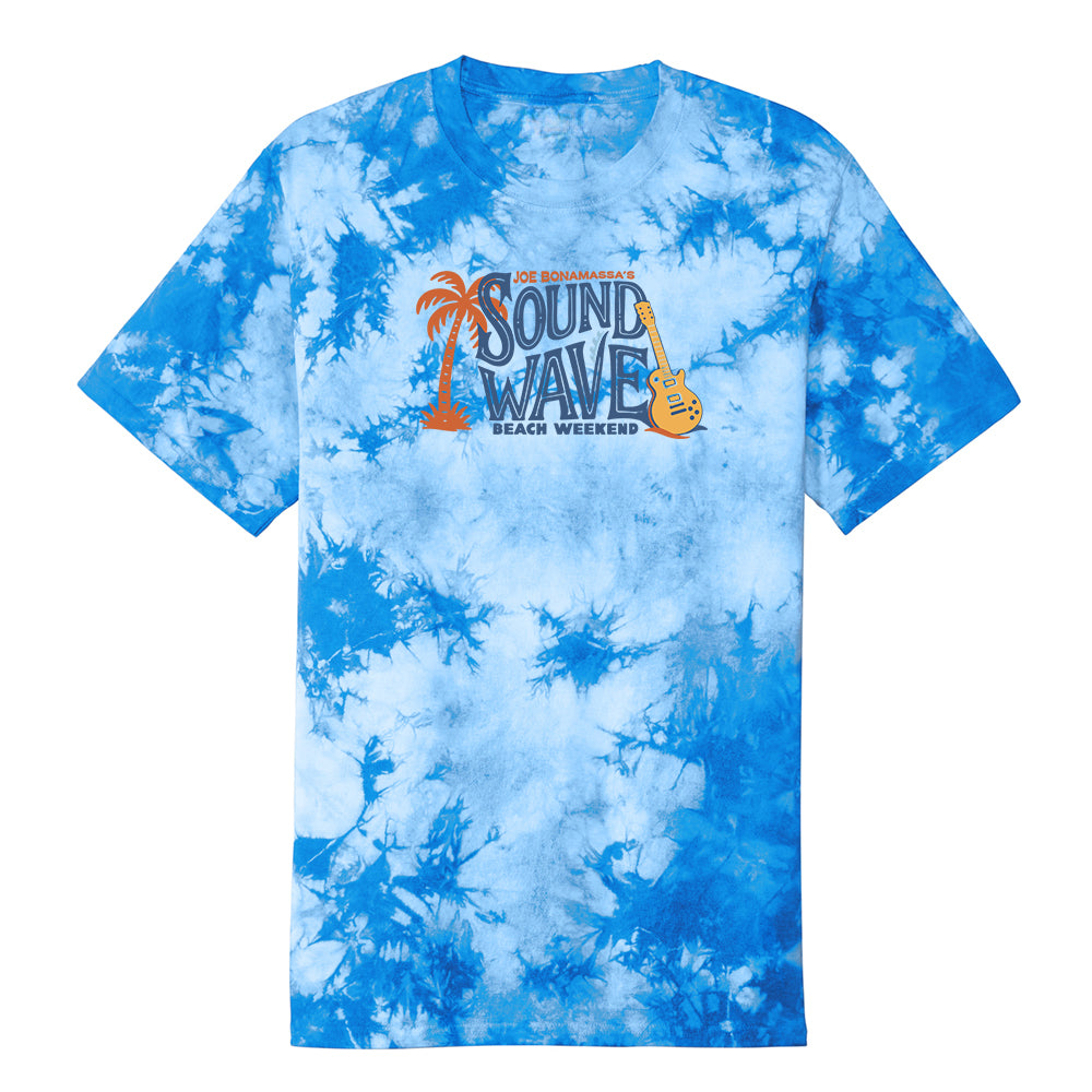 Joe Bonamassa 2026 Sound Wave Beach Weekend Crystal Tie Dye T-skjorte Lemon unisex