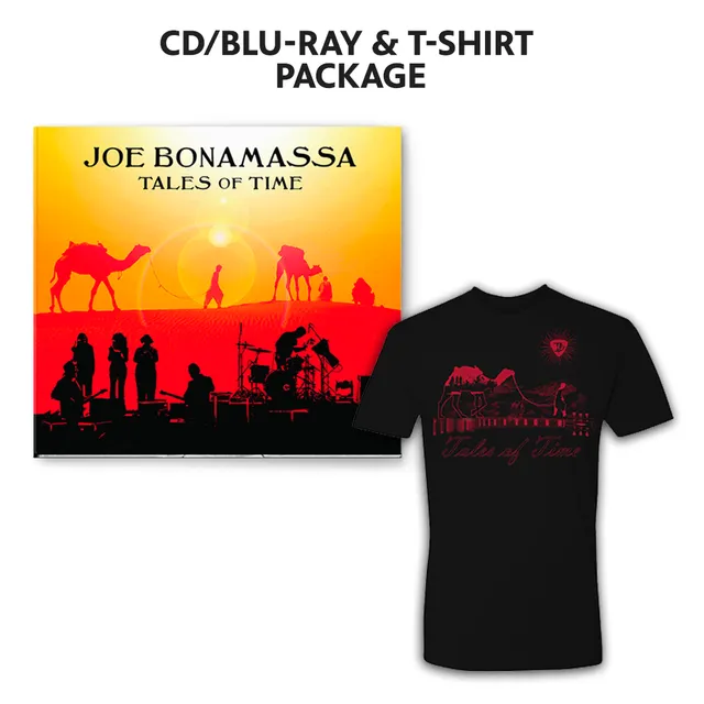 Joe Bonamassa Tales of Time CD/Blu-ray + t-skjorte pakke svart