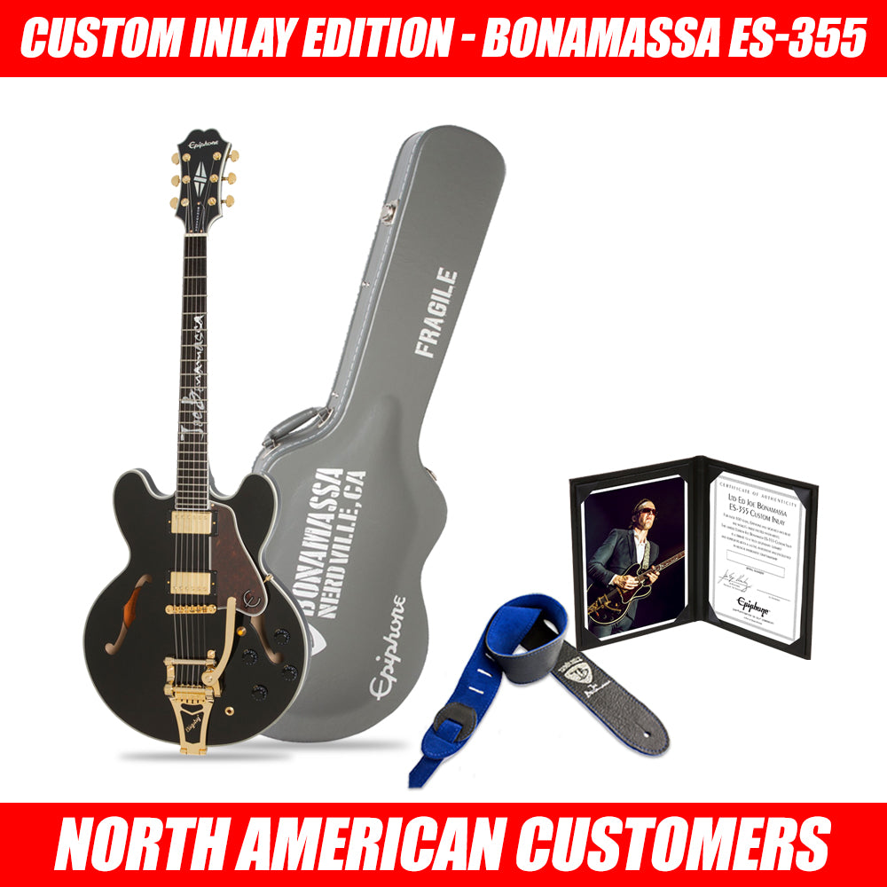 Joe Bonamassa 2018 Ltd Ed ES-355 Custom Inlay Outfit elgitar