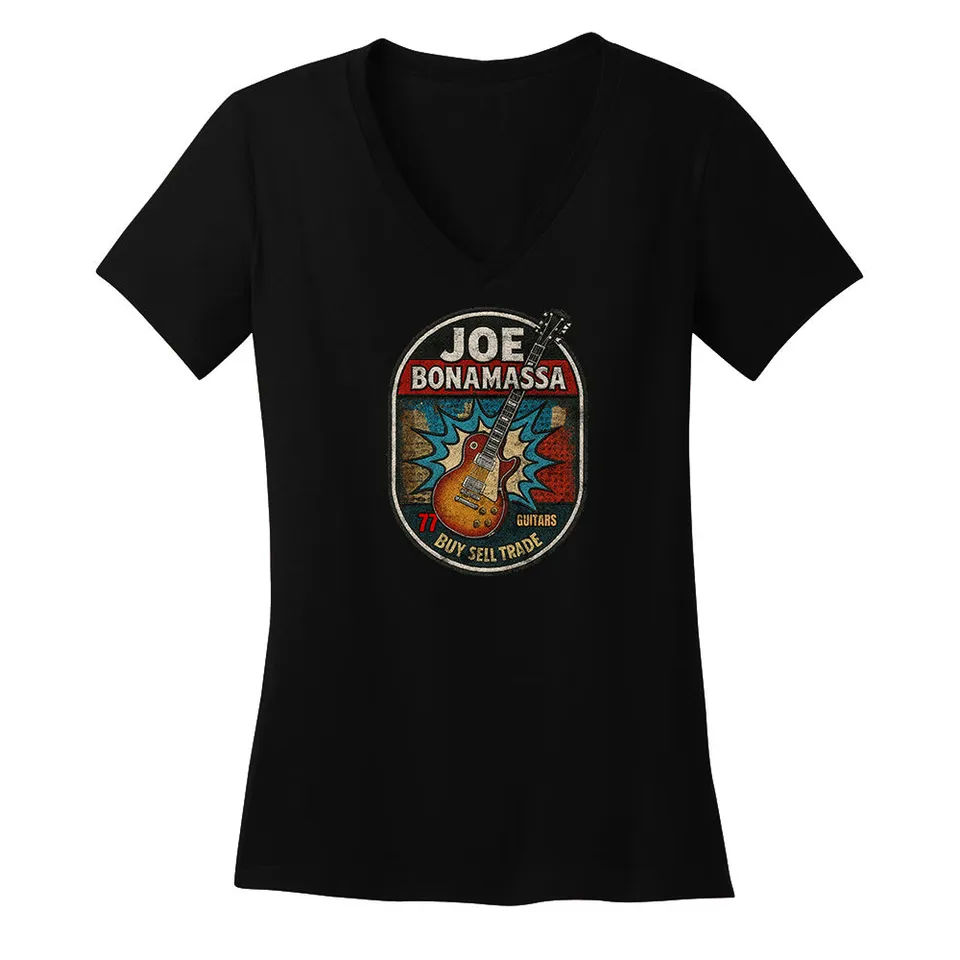 Joe Bonamassa Premium Collection T-skjorte V-hals bomull