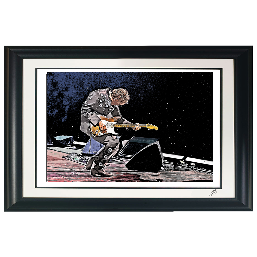 Joe Bonamassa #43 Bona-Vision litografi innrammet signert 100 ex