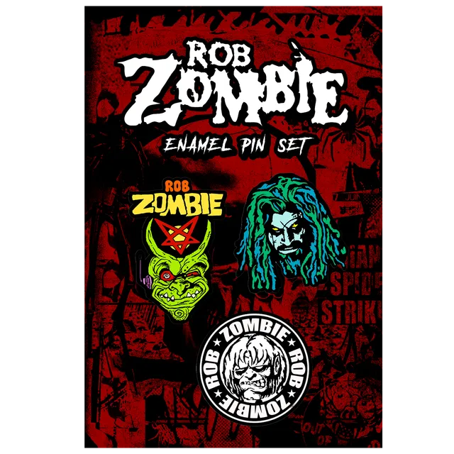 Rob Zombie Classic pins emalje 3-pakning samleobjekt