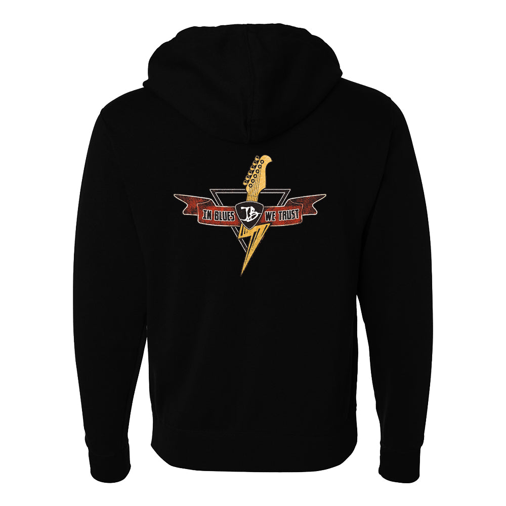 Joe Bonamassa Blues Thunderbolt hettejakke glidelås unisex