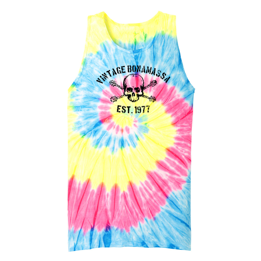 Joe Bonamassa JB Vintage Tie Dye singlet turkis unisex