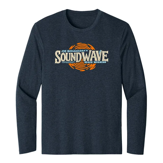 Joe Bonamassa 2026 Sound Wave langermet herre navy bomull